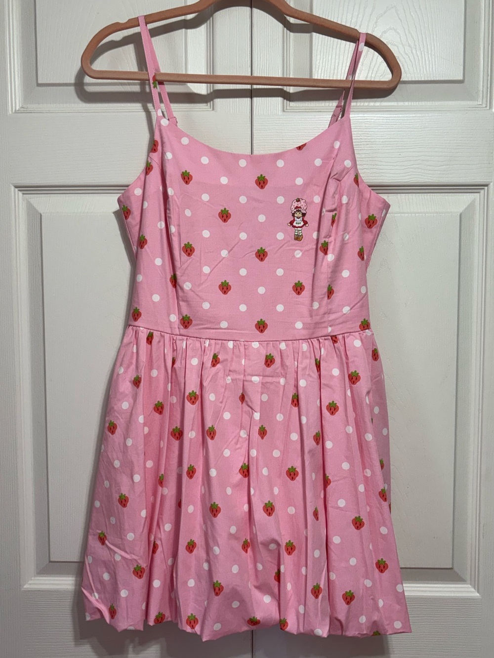 Pink Strawberry Shortcake Polka Dot Sundress